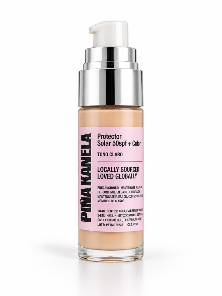 Protector solar + color SPF 50 — Tono claro