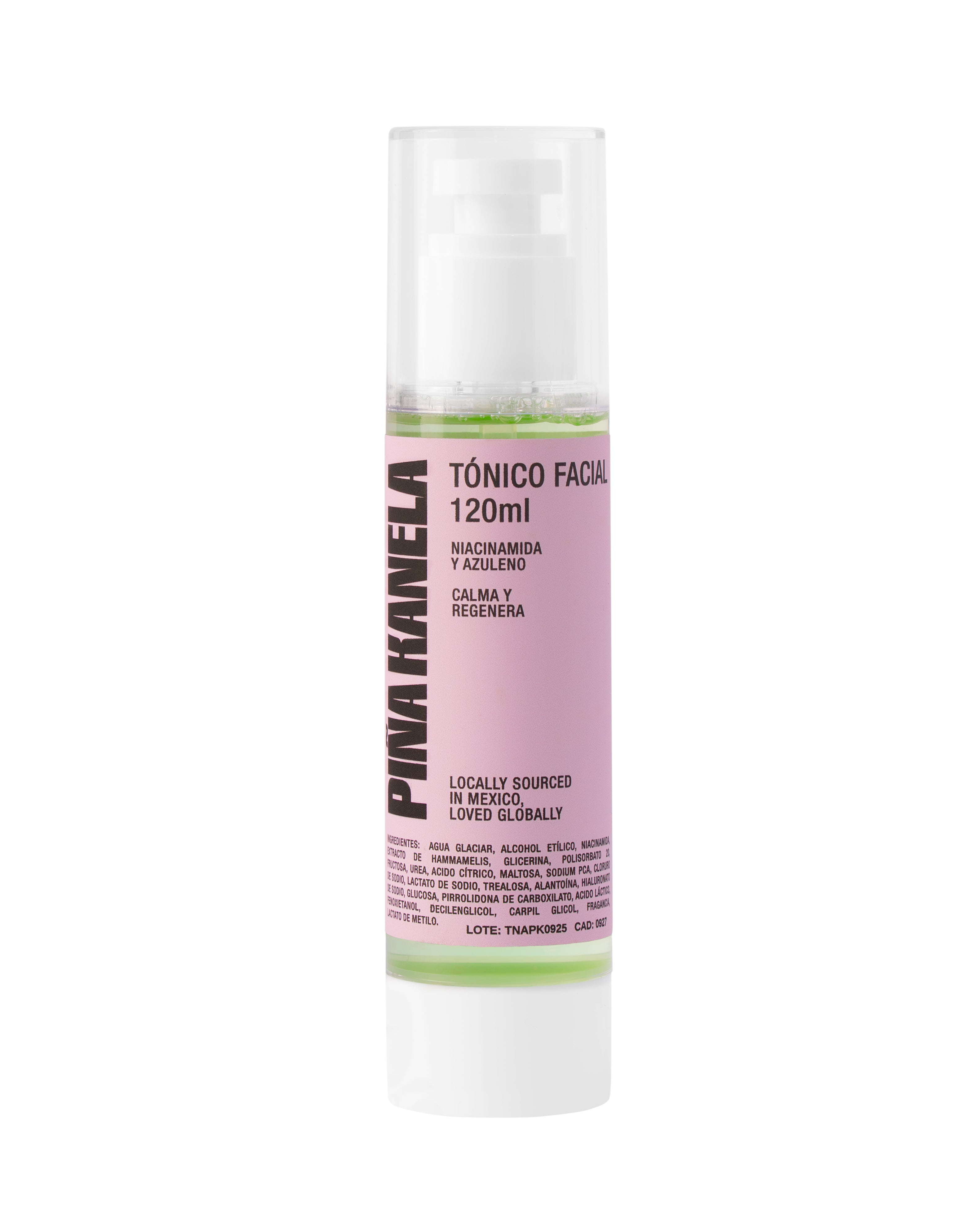 Tónico facial Niacinamida y azuleno